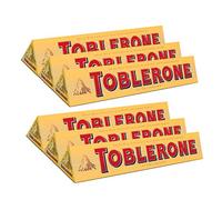 Toblerone Cioccolato al latte con miele e mandorle Torrone Confezione da 6 x 100 g