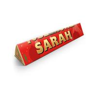 Toblerone Natale Personalizzato con Nome - Toblerone Natale barretta di Cioccolato al latte con miele e mandorlato (200 grammi - Natale)
