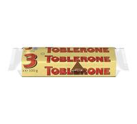 Toblerone - Tavoletta Svizzera di Cioccolato al Latte, Miele, Torrone e Mandorle - Confezione da 3 barrette (100 g)