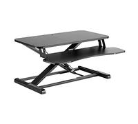Toboli Alzata per monitor 80x40cm con porta tastiera, regolabile, Supporto di rialzo per computer
