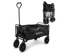 Toboli Carretto pieghevole per trasporto offroad nero max 100 kg
