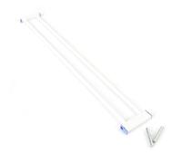 Toboli Estensione 10 cm per cancelletto per bambini, colore bianco, prolunga a incastro per cancelletto bambini