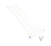 Toboli Estensione 20 cm per cancelletto per bambini, colore bianco, prolunga a incastro per cancelletto bambini
