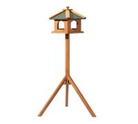 Toboli Mangiatoia per uccelli selvatici con supporto in legno di abete 115cm Resistente Con finestre