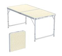 Toboli Tavolo da campeggio pieghevole 120x60x70cm altezza 54/61/70cm portatile e multiuso