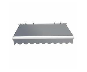 Toboli Tenda da sole con bracci a snodo e protezione UV 2,5x2m Antracite Montaggio a parete Balcone