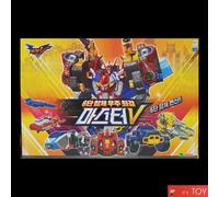 TOBOT MASTER V SUPER DRILLER POWER TRAIN SONIC STEALTH 6-Set di robot integrati