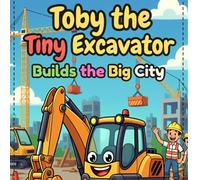 Toby the Tiny Excavator Coloring Book: Cute Construction Vehicle Coloring for Kids Ages 3-8 (Trucks, Cranes, Diggers & City Building
