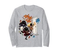 Toc Toc Toc Chi è lì Divertente Meme di Danza Brainrot AI Maglia a Manica