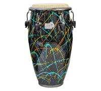 Toca Conga Erik Piza 11 3/4” Conga, nero lucido/schizzi di colore