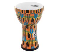 TOCA Doumbek Freestyle 2 Drum (fusto in PVC resistente alle intemperie con altezza di 10", sempre perfettamente accordato, ideale per i circoli di l'educazione e la terapia, diametro: 6"), Panno Kente