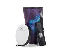Toca Nesting Drums Freestyle II Nesting Ashiko 10 "x18" Woodstock Purple TSSNA-10WP-FP