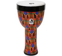 TOCA Nesting Drums Freestyle II (tamburi in PVC resistenti alle intemperie, per interni ed esterni, salvaspazio, leggeri, per l'educazione musicale e la terapia, diametro: 8"), Tessuto Kente