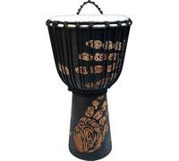 Toca Street Series Carved Djembe 8" Small Hand Print TSSDJ-SHP