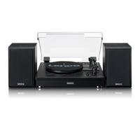 Tocadiscos Lenco LS-101BK Nero 33/45/78 RPM Metallo Plastica Legno Giradischi