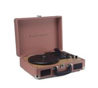 PRIXTON - Giradischi Vintage VC400 - Riproduttore Convertitore di Vinili tramite Bluetooth e USB - 2 altoparlanti integrati (Mocha Mousse)