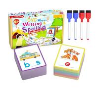 TocaFeank Giochi Educativi Alfabeto | Attività Ortografia Bambini | Materiali Per Scrittura Carte Flash Giocattolo Per Lettura Bambini 3-6 Anni Scuola Materna Asilo Prescolare