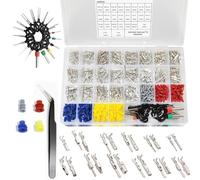 TocaFeank Kit Morsetti per Cavi 21 Tipi,Set Terminali e Spinotti per Auto - Connettori Elettrici Impermeabili 1/1.5/1.8/2.2/2.8/3.5mm per Barca Moto Casa Autoveicolo Rimorchio