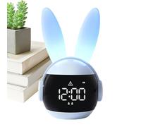 TocaFeank Orologio Digitale Per Bambini,Orologio Ricaricabile Con Illuminazione Notturna A Forma Di Coniglietto | Sveglia Carina | Per Bambini Ragazzi Ragazze Casa Camera Da Scuola Pasqua E Compleanno