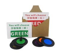 TocaFeank Trucco di previsione del colore, trucco di inganno del colore, Trucco interattivo Trucco divertente per prevedere il colore, Illusions Mentalism Props Trucchi per principianti per strada,