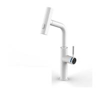 Tocca Control del Rubinetto Bianco Tira di Lusso Cucina con Maniglia Singola Mixer a lavandino Caldo e Calda Design Moderno per cucine Eleganti