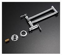 Tocca del lavello della cucina, spolver pieghevole per la pentola pieghevole a parete ottone solido montato a monte del lavello cucina rubinetto con beccuccio a rotazione a 360 gradi per cucina (2)