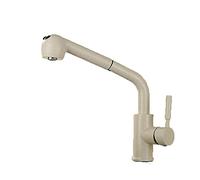 Tocca della cucina con spruzzo spray a 360 ° rotare il rubinetto telescopico del rubinetto della cucina calda e freddo mixer del lavello cucina con spruzzatore a tiro verso il basso (tesiize) LWX