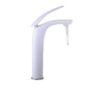Tocca della cucina, rubinetti del lavello da cucina, rubinetto del bacino a cascata di rame, lavandino a bacino a bacino caldo a freddo, miscelatore bianco per bagno hardware per casa, per bagno in