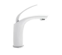Tocca della cucina, rubinetti del lavello da cucina, rubinetto del bacino a cascata di rame, lavandino a bacino a bacino caldo a freddo, miscelatore bianco per bagno hardware per casa, per bagno in