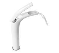 Tocca della cucina, rubinetti del lavello da cucina, rubinetto del bacino a cascata di rame, lavandino a bacino a bacino caldo a freddo, miscelatore bianco per bagno hardware per casa, per bagno in