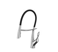 Tocca della cucina, rubinetto del bagno, mixer del lavello cucina, rubinetto da cucina grigio in ottone di lusso, design a tratto di aspirazione magnetica a manico singolo a doppio controllo a doppio