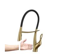 Tocca della cucina, rubinetto del bagno, mixer del lavello cucina, rubinetto da cucina grigio in ottone di lusso, design a tratto di aspirazione magnetica a manico singolo a doppio controllo a doppio