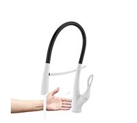 Tocca della cucina, rubinetto del bagno, mixer del lavello cucina, rubinetto da cucina grigio in ottone di lusso, design a tratto di aspirazione magnetica a manico singolo a doppio controllo a doppio