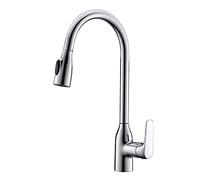 Tocca della cucina Spruzzatore moderno per miscelatore spruzzatore 360 ° girevole, beccuccio tiro verso il basso Faucet monoblocco a leva singola a leva singola modi in modalità spray d'acqua