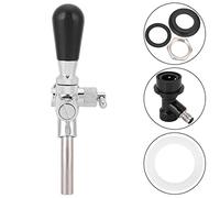 Tocca di birra regolabile rubinetto rubinetto del rubinetto con interruttore di controllo del flusso per feste in acciaio inossidabile g5/8 filo gambo lungo