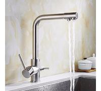 Tocca di Kitchen Skindxer, rubinetto da cucina Il purificatore d'acqua cucina fredda e calda doppia usando il rubinetto del rubinetto per ruotare l'acqua LWX