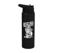 Tocca il mio caffè e lo berrò dal tuo cranio Stainless Steel Insulated Water Bottle