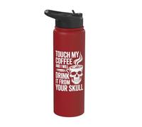 Tocca il mio caffè e lo berrò Stainless Steel Insulated Water Bottle
