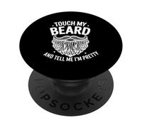 Tocca la mia barba e dimmi che sono carina - Barba divertente PopSockets PopGrip Adesivo