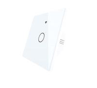 Tocca l'interruttore della luce, Interruttore tattile Smart RF433 aggiornato 2/3 vie Smart Life/Controllo app Tuya, Controllo vocale domestico 1/2/3 Gang(1 Gang White)