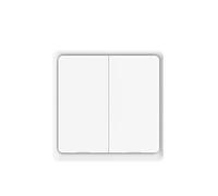 Tocca l'interruttore della luce, Tuya Smart ZigBee 3.0 Wireless 12 Scene Wall Switch Button Controller Adesivo Smart Automation(2 Gang White,4 pieces)
