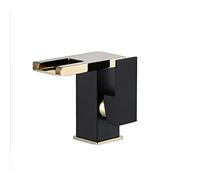 Tocca per bagno a cascata leggera a led con 3 colori che cambia un mixer a bacino a maniglia singola per cucciolo di tocco di ottone in ottone caldo e freddo per il lavandino della nave design