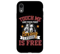 Toccami e la tua prima lezione di boxe è un pugile combattente gratuito Custodia per iPhone XR