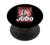 Toccami E La Tua Prima Lezione Di Judo È Gratuita PopSockets PopGrip Adesivo