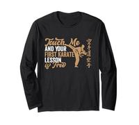 Toccami e la tua prima lezione di karate è gratis Karate divertente Maglia a Manica