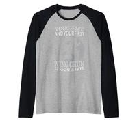 Toccami e la Tua Prima lezione di Wing Chun è Gratuita Maglia con Maniche Raglan