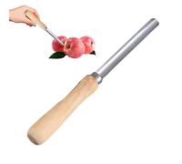 Tocciolatore, in acciaio inox, estrattore manuale con manico in legno per snocciolare, tagliare, cucinare e spremere per la cucina