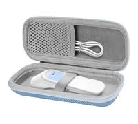 TOCCOOL Custodia rigida per termometro a infrarossi, custodia protettiva da viaggio, borsa da viaggio per lettore di temperatura, compatibile con termometri frontali iHealth/Viproud/No-Touch (blu