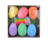 Toce per Armeggiare - Imposta Decorative Bianche, per Dipingere Colorati | Progetto di Pasqua Fai -da -Te Bambini, Ideali Come Idea Regalo | Occupazione Creativa per Ragazze E Ragazzi A Pasq