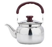 Tociera per fischietto in acciaio inossidabile per pianoforte superiore per piano cottura con teiera a manico per tutto il teakettle del bollitore per fischietto da cucina per tutti i pionieri (1L)
